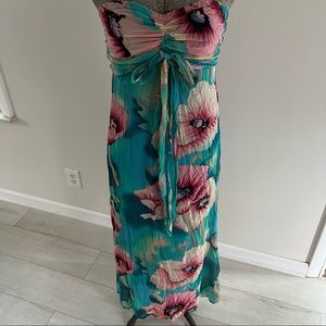 Strapless Maxi Floral
